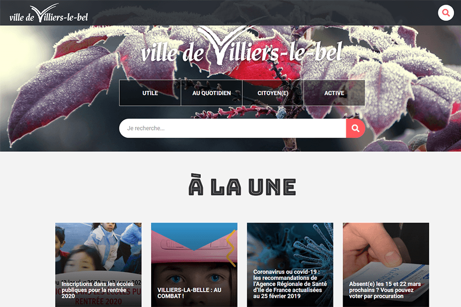 Villiers-le-Bel - Refonte du site portail 
