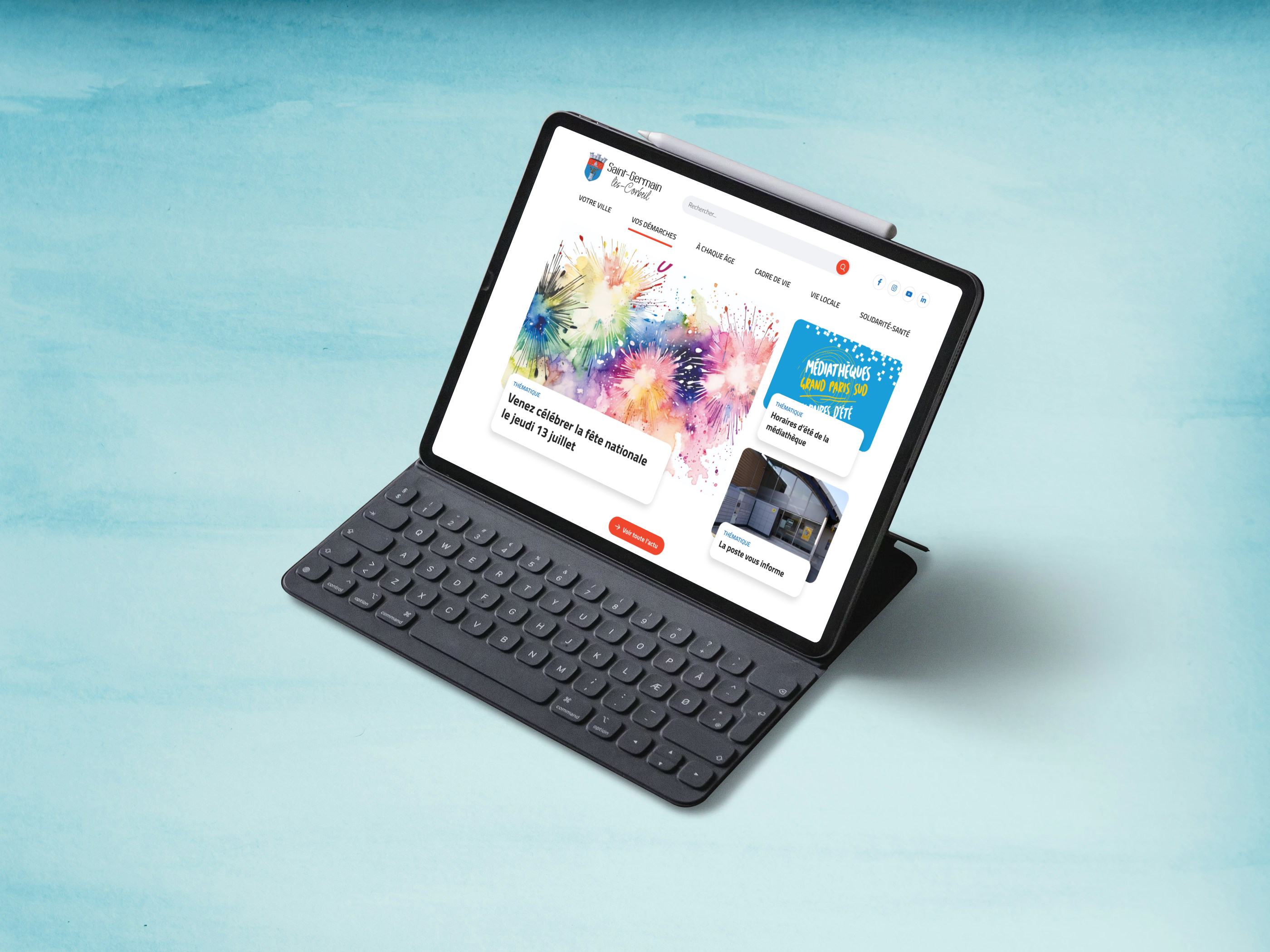 Le nouveau site internet de la ville de Saint-Germain-Lès-Corbeil
